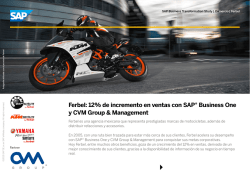 Ferbel: 12% de incremento en ventas con SAP