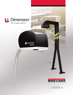 3D Imaging System - Rice Lake Weighing Systems