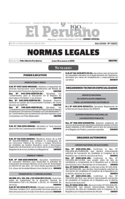 el cuadernillo - Diario Oficial El Peruano