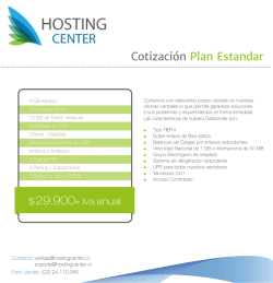 Cotización - Hosting Center