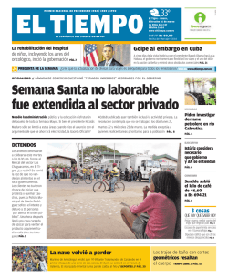 Semana Santa no laborable fue extendida al sector privado