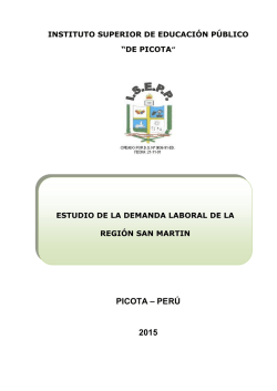 picota – perú 2015 - isep