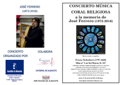 Programa Concierto musica religiosa catedral de