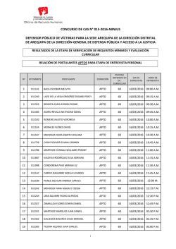 Resultados Evaluaci&oacute;n Hoja de Vida y CV Documentado