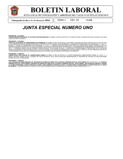 boletin laboral - Junta Texcoco
