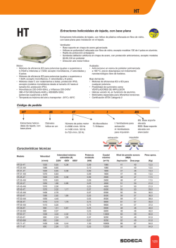 Extractores helicoidales de tejado, con base plana Código de