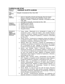 Curriculum versión PDF - Universidad de Chile