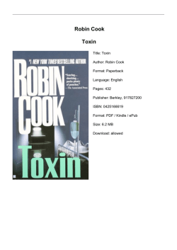 Robin Cook Toxin