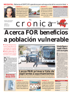 jueves 24 de marzo - La Crónica de Hoy en Hidalgo