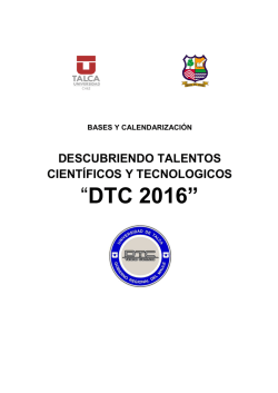 DTC 2016 - Descubriendo Talentos Científicos