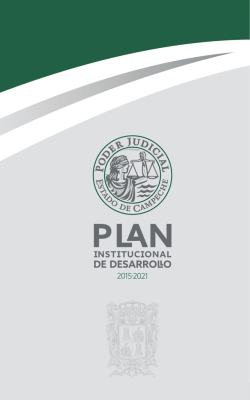 Plan Institucional de Desarrollo 2015-2021