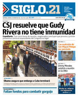 Faltan fondos para combatir gorgojo - Siglo 21 Digital