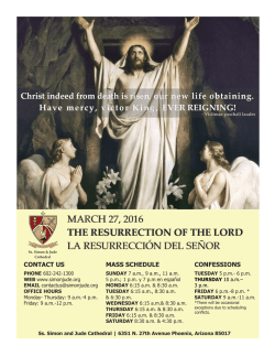 march 27, 2016 the resurrection of the lord la resurrección del señor