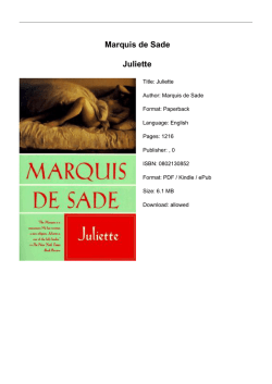 Marquis de Sade Juliette