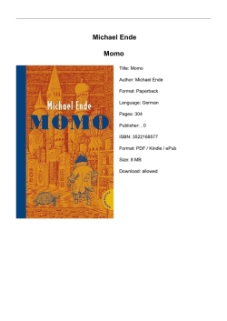 Michael Ende Momo - Impressions By Maria