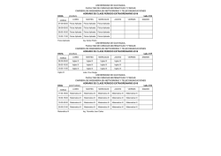 Se adjunta el archivo con los horarios de las asignaturas