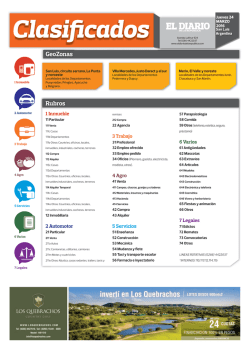 GeoZonas Rubros - El Diario de la Rep&uacute;blica