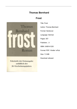Thomas Bernhard Frost