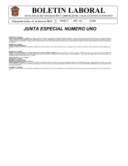 boletin laboral - Junta Texcoco
