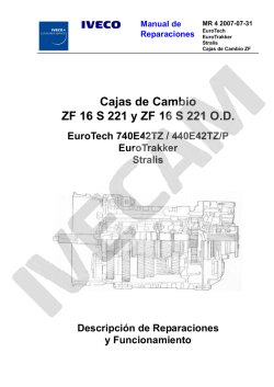 Cajas de Cambio ZF 16 S 221 y ZF 16 S 221 OD