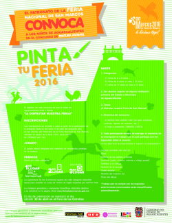 Convocatoria Pinta tu Feria 2016