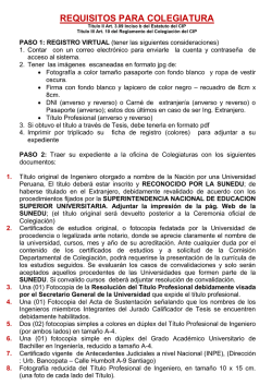 imprimir requisitos - CIP - Consejo Departamental Cusco