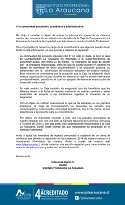 acreditado - Instituto Profesional La Araucana