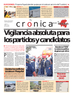 lunes 4 de abril - La Crónica de Hoy en Hidalgo