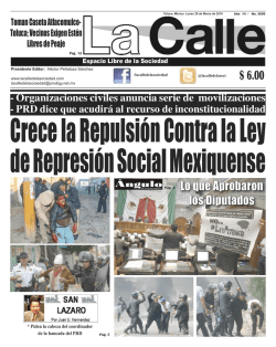 La Calle Espacio Libre de la Sociedad