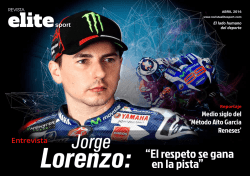 El respeto se gana en la pista