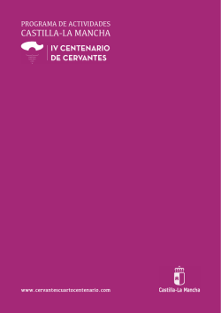 Descargar programa oficial - IV Centenario de Cervantes