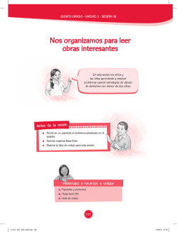 Nos organizamos para leer obras interesantes