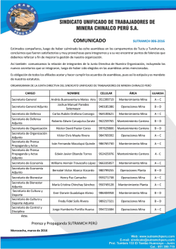 comunicado - sutramchperu