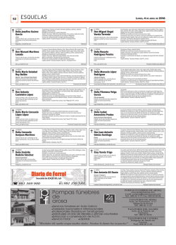 esquelas - Diario de Arousa