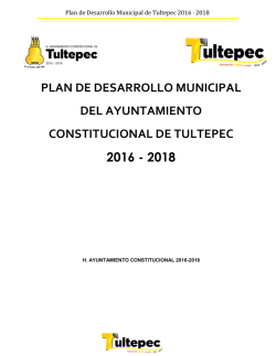 plan de desarrollo municipal del ayuntamiento