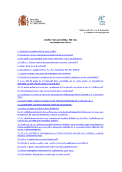 Preguntas frecuentes - Instituto de Salud Carlos III