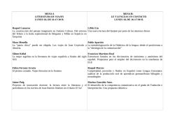 Mesas Comunicaciones - Grupo de Investigación "Cultura escrita