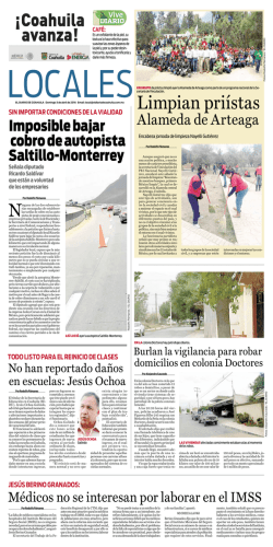 Limpian priístas - El Diario de Coahuila