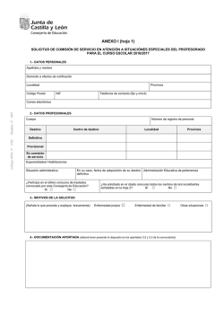 solicitud - Portal de Educación de la Junta de Castilla y León
