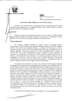 SENTENCIA DEL TRIBUNAL CONSTITUCIONA1, En Lima, a los 10