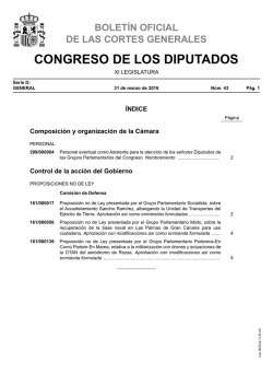 Boletín Oficial de las Cortes Generales Serie D: General