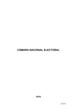 CÁMARA NACIONAL ELECTORAL