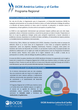 OCDE América Latina y el Caribe Programa Regional