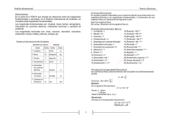 Teoría y ejercicios Analisis Dimensional