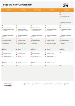 MENU COLEGIO INSTITUTO HEBREO Abril 2016