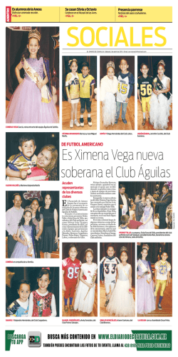 Es Ximena Vega nueva soberana el Club Águilas