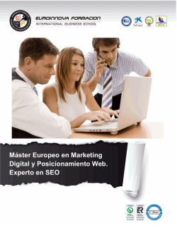 Máster Europeo en Marketing Digital y Posicionamiento