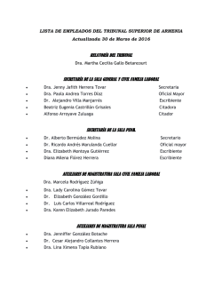 LISTA DE EMPLEADOS DEL TRIBUNAL SUPERIOR DE ARMENIA