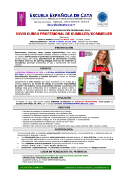 Info PDF Sumiller - Escuela Española de Cata
