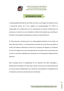 INTRODUCCION - Municipalidad de San Pedro de Casta Huarochiri
